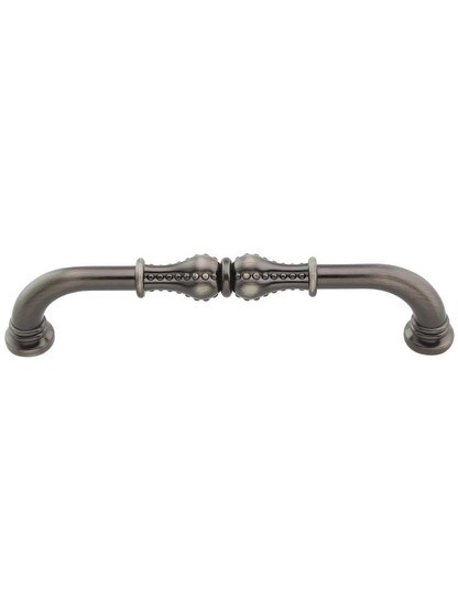Prestige Beaded Cabinet Pull - 5 inch Center-to-Center in Brushed Pewter.